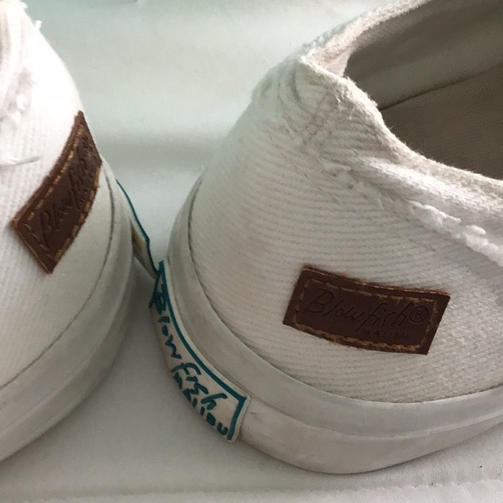 Blowfish Malibu - Women’s White Canvas Sneakers - Picture 6 of 8